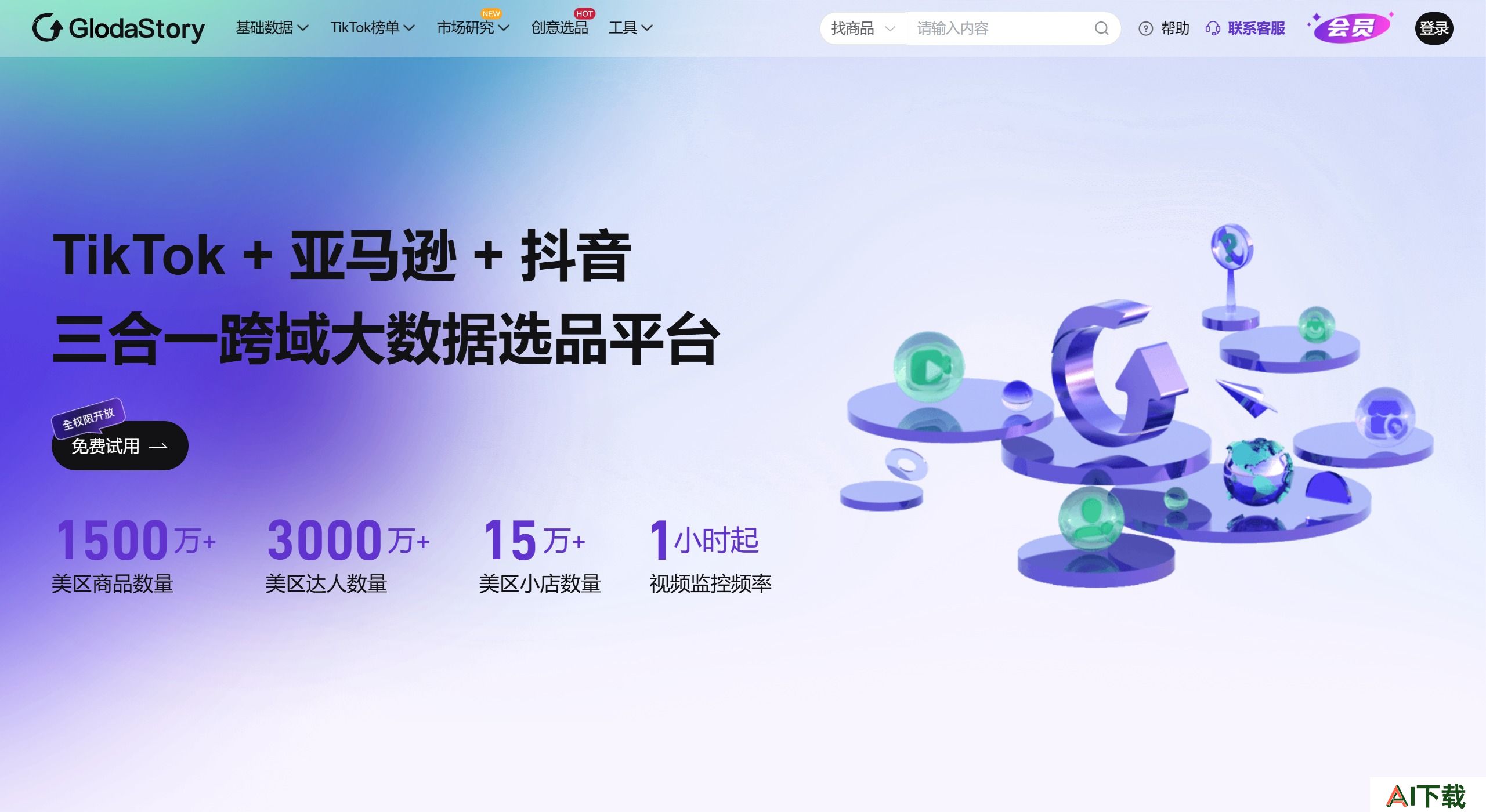 Glodastory的关键特点和功能 Glodastory的关键特点和功能