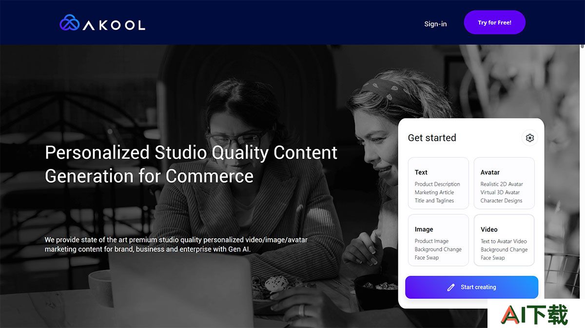Akool(图1) Akool-AGI-Content-Platform---content.akool.com.jpg