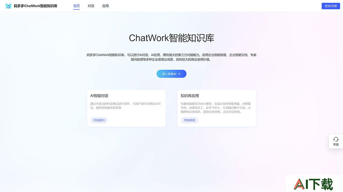 ChatWork企业知识库系统(图1) ChatWork智能知识库cw.mddai.jpg