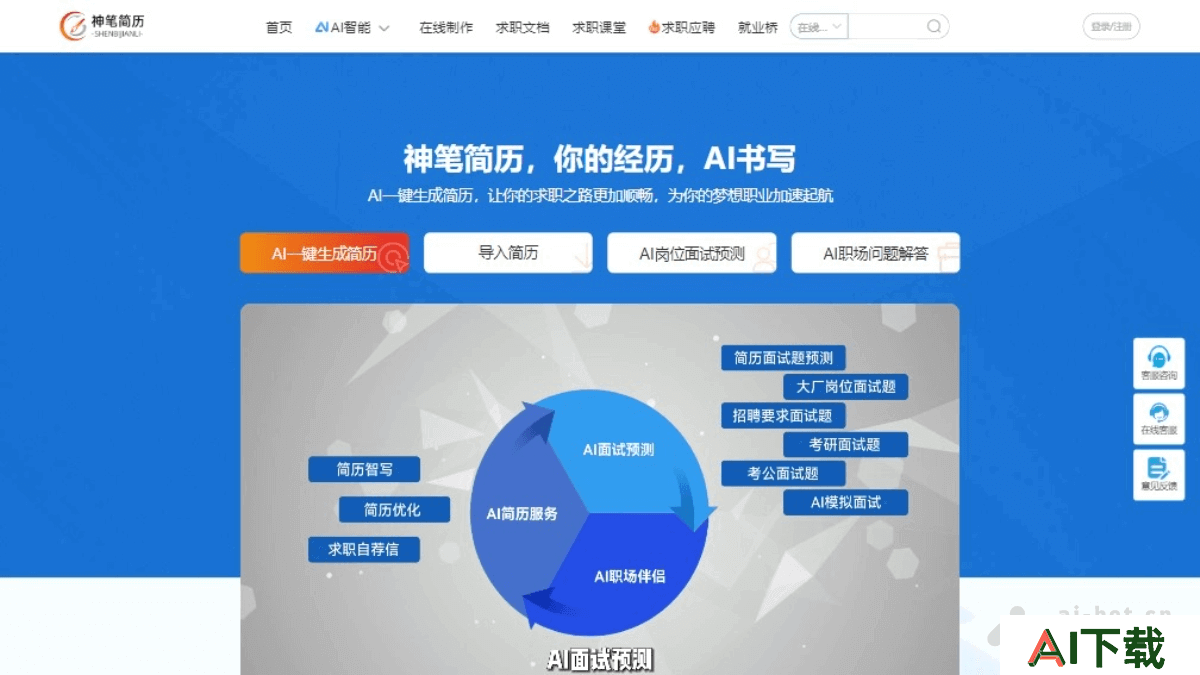 神笔简历