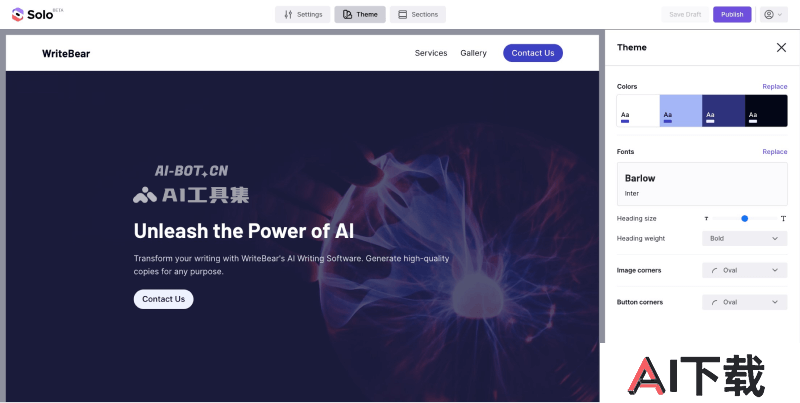 Solo AI Website Composer